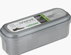 DАМАVІК Обувная щетка SILICONE (губка с пропиткой в футляре) бесцветная ШОУБОКС