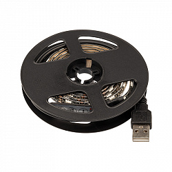 LED лента с USB коннектором 5 В, 10 мм, IP65, SMD 5050, 60 LED/m, цвет свечения RGB