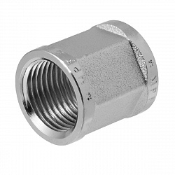 Муфта шестигранная MPF 3/4", внутренняя-внутренняя резьба, латунь