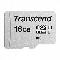 Карта памяти Transcend 300S microSDHC 16Gb UHS-I Cl10 +ад, TS16GUSD300S-A