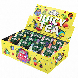 Чай Ahmad Juicy tea ассорти 12 вкусов, набор 60 пакетиков