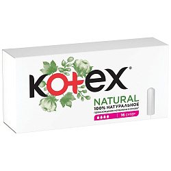 KOTEX NATURAL Тампоны Супер Органик 16шт