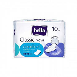 BELLA Nova Classic 10шт Сomfort Прокладки впитывающие