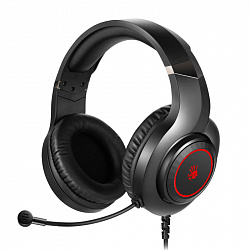 Гарнитура A4Tech Bloody (G220 AUX3.5-4PIN + USB) черный 2м мониторные