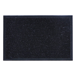 Грязезащитный коврик РемоКолор Ребро ПВХ, полиэстер, чёрный, 80x120 см 70-1-806