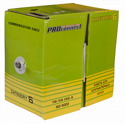 Кабель витая пара PROconnect FTP 4PR 23AWG, CCA, CAT6, бухта 305 м
