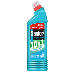 СХЗ SANFOR UNIVERSAL 10в1 Средство для чистки и дезинф. Морской бриз, 1500 мл