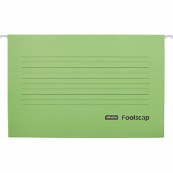 Папка подвесная Attache Foolscap, картон зеленый, до 200л., 5шт/уп