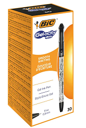 BIC Ручка ДжелСтик гелевая чёрная (кор, 30шт)