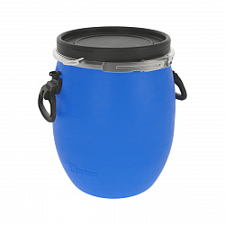 Бочка пластиковая ЗТИ Open Top, с крышкой и хомутом, 20 л