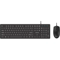 Набор клавиатура+мышь Philips (SPT6264B/60)провод USB 104кл 800-2400dpi чер