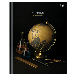 Дневник 1-11 кл. 40л. (твердый) BG "Золотой глобус", глянцевая ламинация, тиснение фольгой