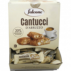 FALCONE 1000г Печенье Cantucci с миндалем 125шт*8 г в коробке Office-box Италия