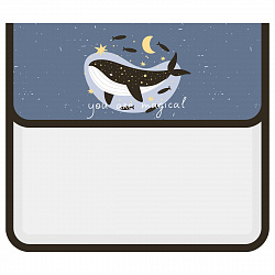 Папка для тетрадей 1 отделение, ArtSpace "The Magic Whale", А5, пластик, на липучке
