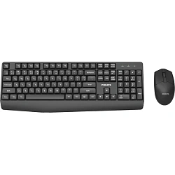 Набор клавиатура+мышь Philips (SPT6337B/60)беспр. 2.4GHz 104кл 1600dpi черн