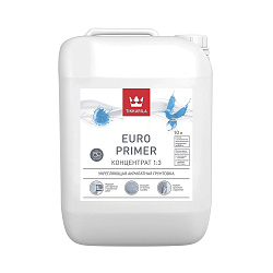 Грунтовка глубокого проникновения концентрат 1:3 Tikkurila Euro Primer (Евро Праймер), 10 л