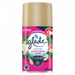 Сменный баллон 269 мл GLADE "Кокосовый Бали" для автоматических освежителей, 864981