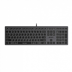 Клавиатура A4Tech Fstyler FX60H серый USB slim LED (FX60H GREY/WHITE)