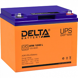 Батарея для ИБП Delta DTM 1240 L 12В/40, болт М6 (198x166x170мм)