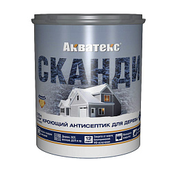 Антисептик для дерева Акватекс Сканди 65104, кроющий, полуматовый, 0,75 л, северное море
