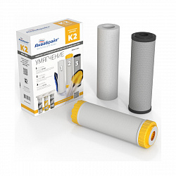 Комплект картриджей Аквабрайт К-2 УМЯГЧЕНИЕ, Slim Line, 3 шт