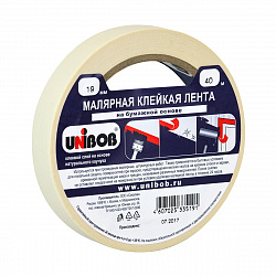 Скотч малярный Unibob 19 мм x 40 м