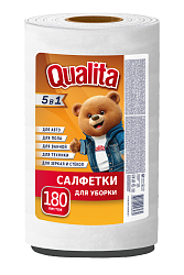 QUALITA OPTIMA Салфетки в рулоне вискозные 180шт