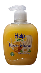 Help Жидкое мыло Молоко и мёд, 300г.(с дозатором)