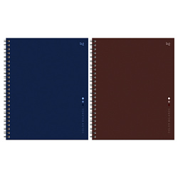 Тетрадь 120л., А5, клетка на гребне BG "Monocolor balance", глянцевая ламинация, твердая обложка