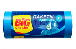 BIG City Пакеты для мусора HD 50*60 см 35л 30 шт синие (30шт/ящ)