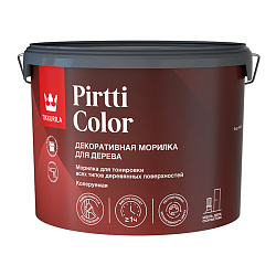 Морилка водная Tikkurila Pirtti Color (Пиртти Колор), 9 л, база EP, бесцветная