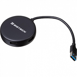 Разветвитель USB HS004 USB 3.0x4/черный