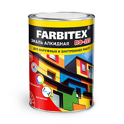 Эмаль ПФ-115 Farbitex, алкидная, глянцевая, 1,8 кг, оранжевая