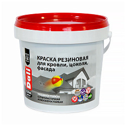 Краска резиновая Dali, глубокоматовая, база A, белая, 1,3 кг