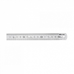 Линейка  измерительная 150х19 мм металлическая Micron 42158