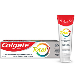 COLGATE 75мл Зубная паста TOTAL 12 чистая мята