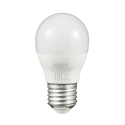 Лампа светодиодная LED Старт ECO Шар, E27, 10 Вт, 4000 K, холодный свет
