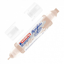 Маркер акриловый двусторонний 3D Edding 5400/255. Телесный/Warm beige