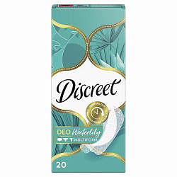 DISCREET 20шт Прокладки ежедневные Deo Water Lily Водяная Лилия Multiform