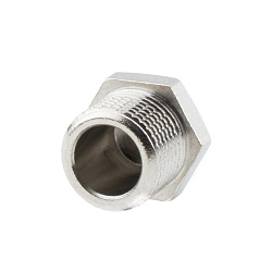 Заглушка латунная никелированная Alato с наружной резьбой 3/8"