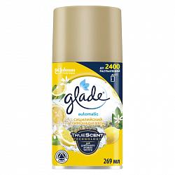 Баллон сменный для автоосвежителя Glade Сицилийский лимонад и мята  269 мл