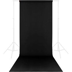 Фон бумажный Raylab 009 Black 1,35x6м черный