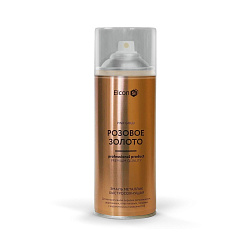 Аэрозольная акриловая краска металлик Elcon Decor, 520 мл, розовое золото
