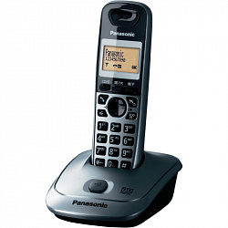 Телефон Dect Panasonic KX-TG2521RUT темно-сер метал (KX-TG2521RUT)