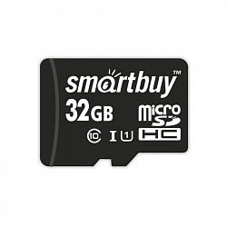 Карта памяти SmartBuy microSDHC 32Gb UHS-I Cl10 +ад, SB32GBSDCL10-01