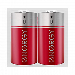 Батарейка Energy R20/2S, типоразмер D, 2 шт