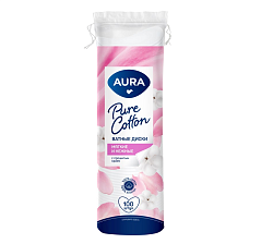 AURA Ватные диски 100шт
