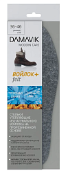 DAMAVIK Стельки для обуви ВОЙЛОК (Plus) утепляющие