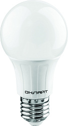 Лампа светодиодная LED Онлайт, E27, A60, 12 Вт, 2700 K, теплый свет