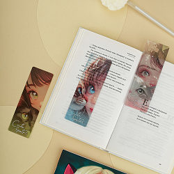 Закладки для книг, 3шт., 135*45мм, MESHU "Сute girl"
